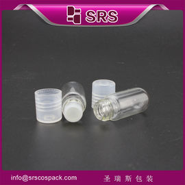 China mini 3ml clear roll on cosmetic glass bottle products supplier