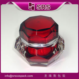 China diamond acrylic jar for skincare cream ,J061 50g jar supplier