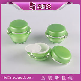 China green painting color empty jar for snail cream supplier