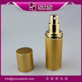 China TA024 15ml 30ml 45ml aluminum airless bottle with dispenser supplier