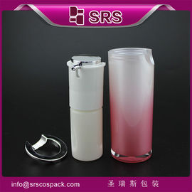 China A021 cylinder shape airless bottle,15ml 30ml 50ml body cream container supplier