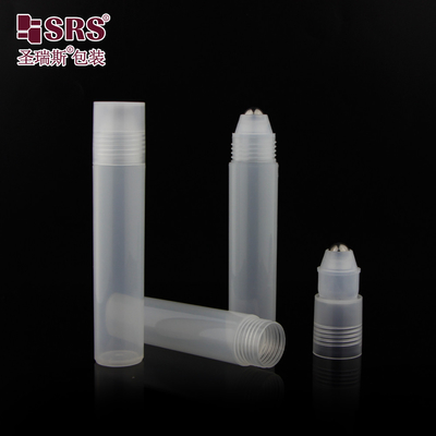 China 20ml Empty Cosmetic Eye Serum Round Skincare Massage Oil Roll On Plastic Bottle supplier