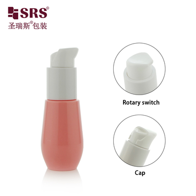 China 30ml Cute Injection Custom Color Plastic Recycled U Shape Bottom Lotion Pump Pink PET Bottle supplier