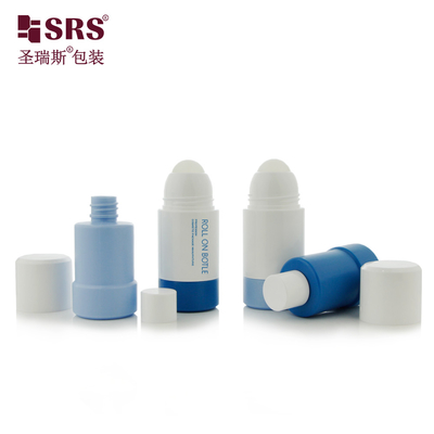 China PP PCR Recycled Material Replaceable Style Roller Deodorant Gel Roll On Plastic Bottle 50ml supplier
