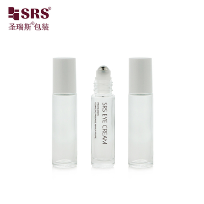 China 10ml Glass Perfume Applicator No Leakage Empty Skin Care Oil Roller Bottles Roll On supplier