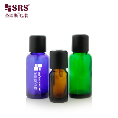 China Hair Care Essence Liquid Empty Bottles With Child Proof Cap Glass Essential Oil Bottle supplier