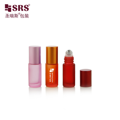 China 4ml 8ml 10ml Empty Cosmetic Packaging Essential Oil Roller Glass 5ml Roll On Bottle supplier