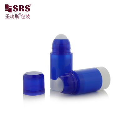 China 50ML Empty Cosmetic Packaging Roller Steel Ball Bottles  Refillable Roll On Bottle supplier