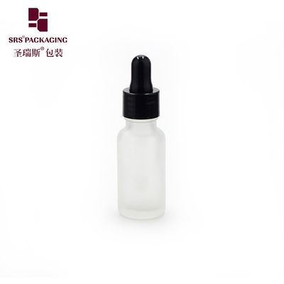 China cosmetic packaging no leakage dropper essential oil empty green glass bottle supplier