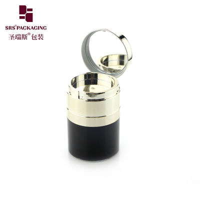 China 15ml 30ml flip cap with mirror acrylic serum custom airless bottle supplier
