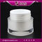 white special shape cosmetic jar ,matelized cap J093 30g 50g jar supplier