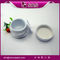 acrylic cosmetic jar with aluminum cap ,J022 plastic cream jar supplier