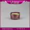 J031 pink color empty cream jar,30g 50g double wall plastic jar supplier