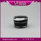China cosmetic packaging manufacturer,black emoty cream jar plastic supplier
