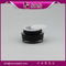 China cosmetic packaging manufacturer,black emoty cream jar plastic supplier