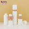Cute Injection White Glossy Surface Custom Pink Color Plastic Airless Cosmetic Bottle 30ml supplier