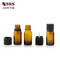 Empty Cosmetic Glass Bottles With CRC Child Resist Cap Amber 10 ml Essential Oil Bottle supplier