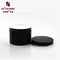 SRSC 400g single wall plastic PP container cosmetic cream black jar with lid supplier