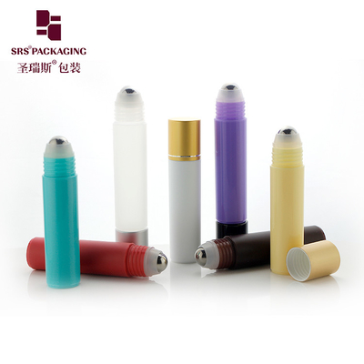 China Cylinder Round PP PCR Injection Color Empty Cosmetic Roll On Bottle 30ml Roll Bottle supplier