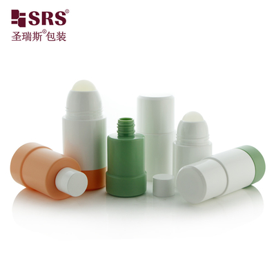 China 50ML 75ML Empty Cosmetic PP PCR Replaceable Refillable Gel Roller Ball Deodorant Bottle supplier