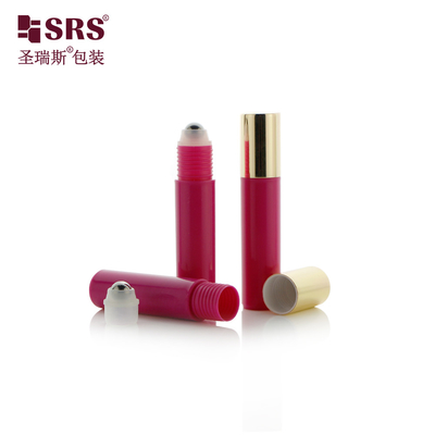 China Recycled Plastic Injection Customization Color Red Eye Serum Massage Roll On PP Bottle supplier