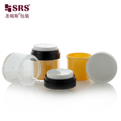China 15ml 30ml 50ml Empty Acrylic Cosmetic Replaceable Container Airless Jar Cream supplier
