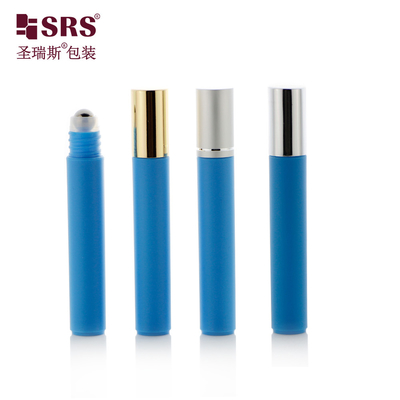 China 8ml Empty Injection Solid Color Plastic Eye Serum Massage Roll On Ball Bottle supplier