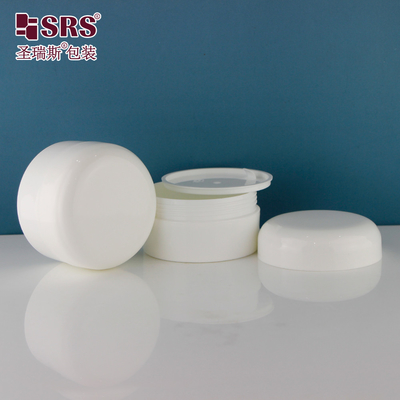 China Round Injection White Plastic PP PCR Available Cosmetic Cream 120g jar supplier