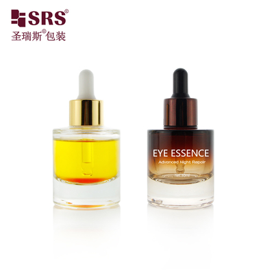 China 30ml 1 oz Empty Cosmetic Perfume Serum Glass Dropper Bottle With Pipette supplier