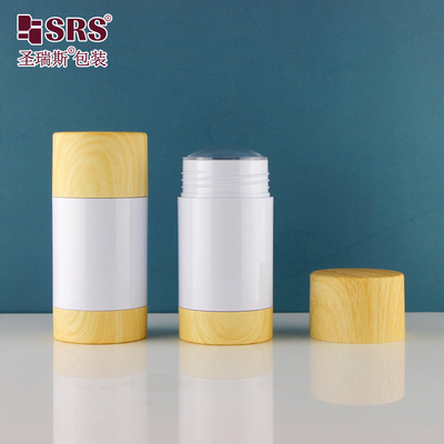 China Round Shape Custom Color Plastic Stick Bottle Twist Up 50ml Deodorant Container supplier