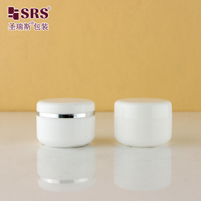 China White Injection Custom Color Empty Facial Cream Plastic Container 50ml PP Jar supplier