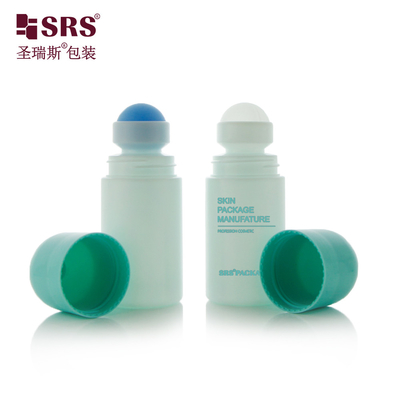 China 60ml Plastic Empty Cosmetic Packaging Skincare Deodorant Gel PP Roll On Bottle supplier