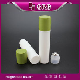 China SRS made in China frost empty 30ml deodorant stick roll on bottle with green plastic cap supplier
