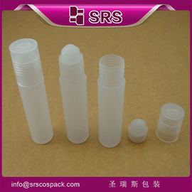 China plastic roll on bottle RPP-10ml with pp cap and pp ball ,lipgloss container supplier