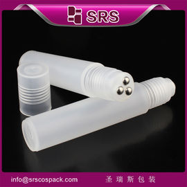 China Shengruisi packaging RPP-12ml plastic roll on bottle with three metal ball supplier