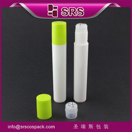 China SRS PP container supplier 15ml plastic roll-on bottle with PP screw cap for olive oil supplier