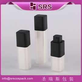China SRS 2015 new style wholesale 15ml 30ml 50ml square acrylic airless pump empty bottle supplier
