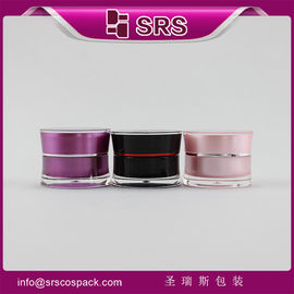 China J092-10g mini pocket pink and black cosmetic jars plastic supplier