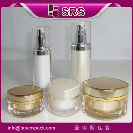 China white luxury acrylic L103 30ML 50ML bottle pump supplier