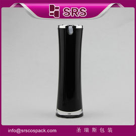China Chinese cosmetic psckaging manufacturer special shape black skincare bottles supplier