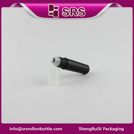 China 5ml black color perfume roll on bottle ,plastic essential oil roll on bottle supplier