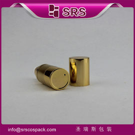 China gold round skincare bottle supplier,A022 empty airless bottle supplier
