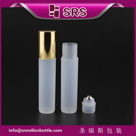 China RPA-10ml plastic roll on bottle with steel ball and aluminum cap supplier