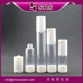 China TA021 15ml 30ml 50ml white color airless pump bottle for lotion supplier