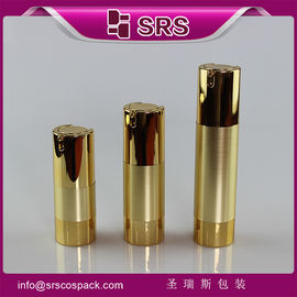 China TA021 metalized gold color shoulder and base airless bottle for skin care cream supplier