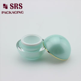 China J010 light green double wall acrylic cream jar empty SRS 15g 30g 50g supplier