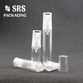 China travel size pocket plastic AS transparent airless 5ml serum bottle supplier