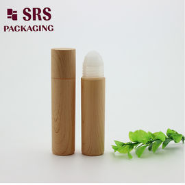 China RPP-30ml plastic bottle with plastic ball and plastic cap printed wooden customized roll on bottle supplier