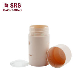 China injection color round shape plastic deodorant stick container empty 30g 50g 75g supplier