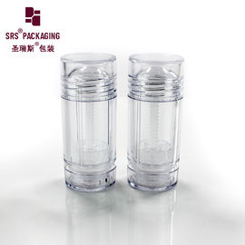 China D042 round shape plastic transparent empty deodorant container supplier